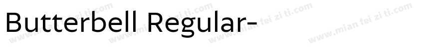 Butterbell Regular字体转换